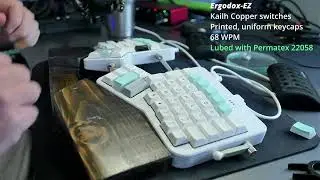 Ergodox EZ Kalih Copper 95 WPM