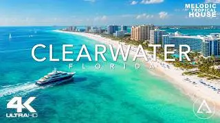 CLEARWATER - FLORIDA 4K BEACH DRONE FOOTAGE (ULTRA HD) - USA Beautiful Beach Landscapes UHD