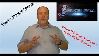 Commission Control bonus and honest review|Bill Hugall