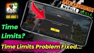 😱BGMI Time Limit Problem Fix | Fix Time Limit Problem in BGMI | BGMI 6 Hours problem Fixed