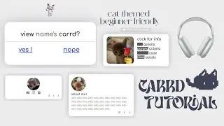 cute & easy cat themed carrd tutorial (interactive) ★