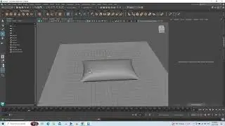 Modelling a 3d  pillow in Autodesk maya