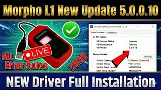 Morpho L1 Full Installation | Morpho MSO E3 RD L1 Fingerprint device RD service Full Installation