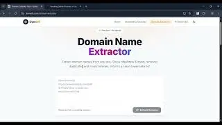 extract domain name from text or URLs