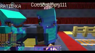 Играем с Настей на warp pvp в майнкрафт:)