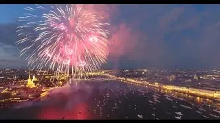 Салют в Санкт Петербурге 9 мая.