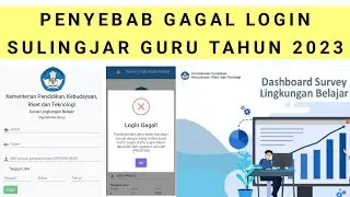 Penyebab Gagal Login Sulingjar Guru Tahun 2023