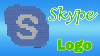 Skype Logo [Minecraft Pixel Art]