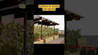 🔥 Una hermosa #terraza en segundo piso con huerto y bajo costo #casapequeña #infonavit #ampliacion