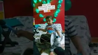 Amazing Dhol Beats by Such a little boy🥰🤩 #shorts #dhol
