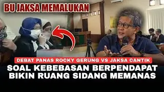 HEATED DEBATE! Rocky Gerung vs. Beautiful Prosecutor on Freedom of Speech & the ITE Law: Courtroo...