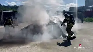 Reusable car fire blanket for fire fighters - Car PRO X
