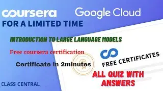 Introduction to Large Language Models, All Quiz Answers.