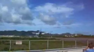 Corsair B747-400 Landing at St. Maarten (SXM)