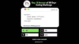 30 Days JavaScript Coding Challenge | Day 1 to Day 30 | Tech Altum | Coding Challenge