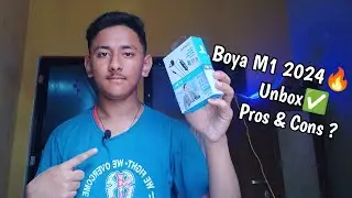 Boya By M1 Unboxing | Best Budget Mic For All YouTubers😍 | Pros & Cons ? | Audio Test | 2024 |