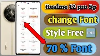 how to change font style realme 12 pro 5g | How To download font style realme 12 pro 5g