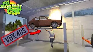 ENGINE FIRE ON INSPECTION - I'LL GET A LICENSE PLATE? - My Summer Car Story 