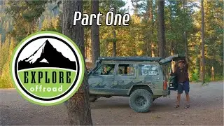 Jeep Tent Camping at a quiet Mountain Lake