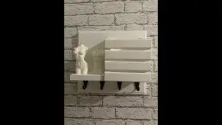 Ключница из дерева, на стену в прихожую, для ключей и духов🤩