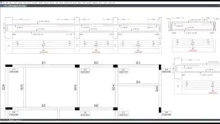 Beam Longitudinal Sections | Beam BBS in CAD | Beam Quantity