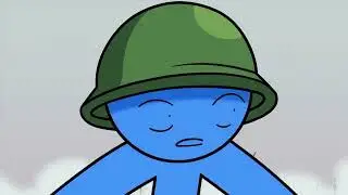 Blue team vs Red team world lll battle stick fight