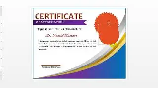 04 # Certificate  Design in MS Word 2010 || Certificate design in MS word 2010