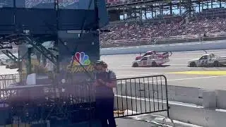 2022 October Talladega Speedway | NASCAR Camping World Truck Series Green Flag Racing View from Pits