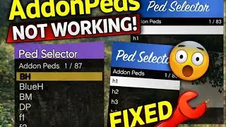 GTA 5 AddonPeds Not Working ❌ | Key & Game Crash Fix | 2026 Working