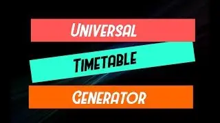 Timetable Generator simple | python programming