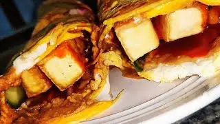 tofu and egg rolls