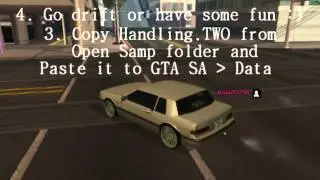 GTA SA: How To Get Open Samp / Handling Lines On SAMP 0.3e
