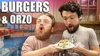 How to Make Mediterranean Chicken Burgers and Orzo Salad
