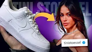 PERSONALIZANDO unas SNEAKERS de TINI STOESSEL!!