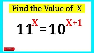 Nice Exponent Math Simplification | Find the Value of X