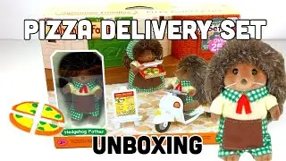 SYLVANIAN FAMILY PIZZA DELIVERY SET UNBOXING [calico critters] sylvanian family pizza delivery set