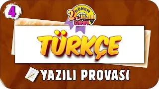 4.Sınıf Türkçe 2.Dönem 2.Yazılıya Hazırlık | 2022 📝