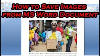 How to Save Images from Microsoft Word Document?
