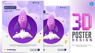 How to Make Poster Graphic  Design in Pixellab💛 | Android poster making App |