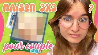 ☾ Construire une maison 3X3 pour un COUPLE ?! 🤯 | Challenge - SIMS 4 ☽