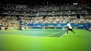 Roger Federer Trick Shot 2010 US Open - HD