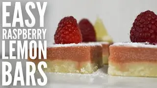 The BEST lemon raspberry bars (Better than traditional lemon bars)