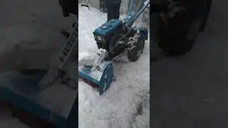 Запуск дизельного мотоблока зимой