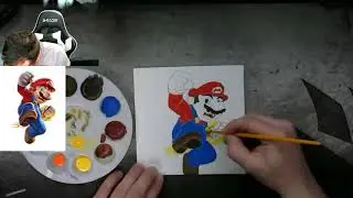 Painting Mario