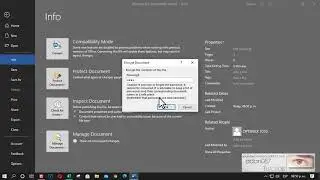 Word put password to a file