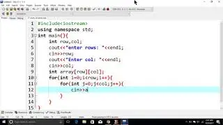 Program to Find Sum of 2d Array | C++