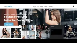 Create A Responsive Fitness Website Using HTML / CSS / SASS / JavaScript - Step By Step