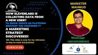 marketing strategy discovered. form.  How did you hear about ElevenLabs  Video 2025 05 05 124924