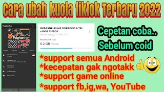 Cara ubah kuota tiktok menjadi kuota reguler | ubah kuota tiktok indosat&three 2022