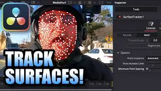 How to use the SURFACE TRACKER in Davinci Resolve 19